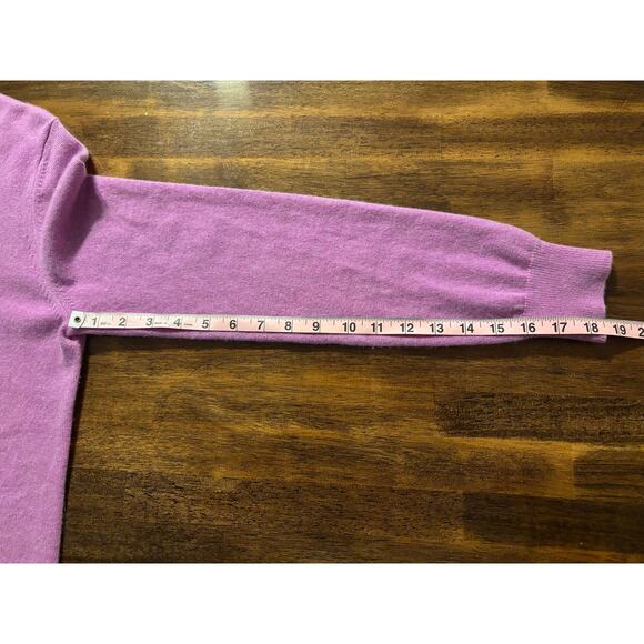 Jennie Liu Women's Medium Cardigan Sweater Button Front 100% Cashmere - Picture 8 of 8